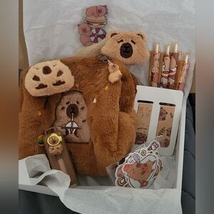Capybara Plush pouch Bundle NWOT